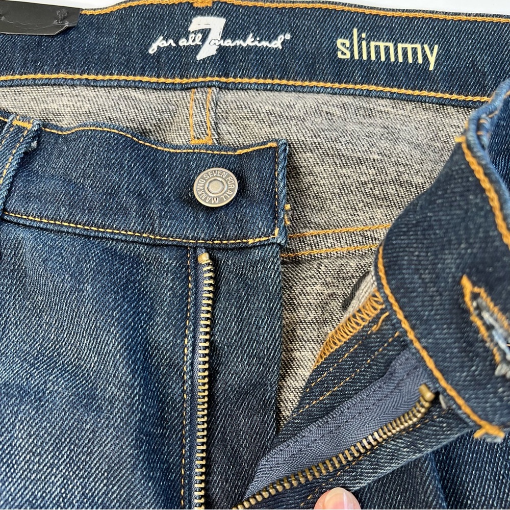 SEVEN 7 FOR ALL MANKIND NWT Slimmy Slim Straight Leg Jean Men's Size 32 - Picture 7 of 16